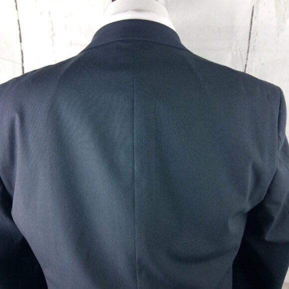 Marc Ecko 40L 2 Button Blue Suit Blazer Jacket - Picture 9 of 14